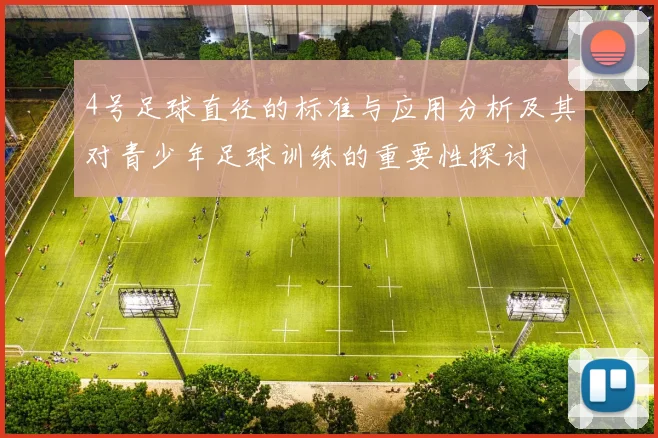 4号足球直径的标准与应用分析及其对青少年足球训练的重要性探讨